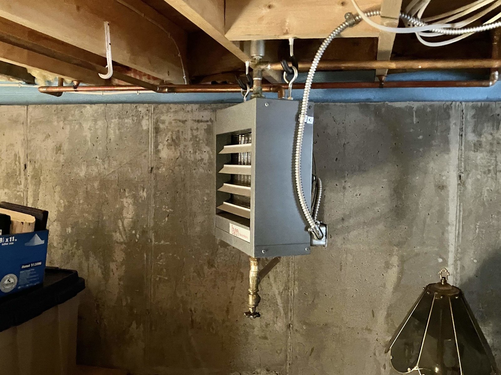 Propane Heater in Basement Crawl Space