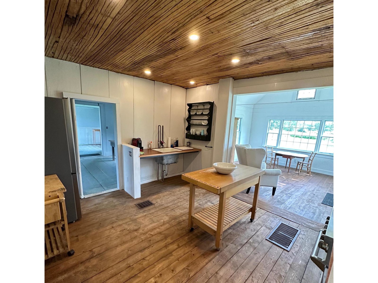 Special Antique Kitchen space with finished lath ceiling