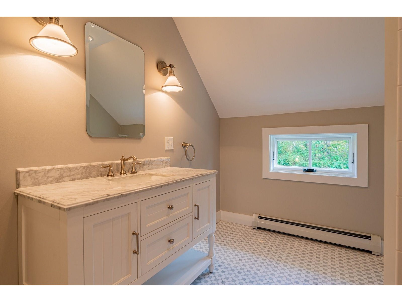 Spacious Hallway Guest Bath