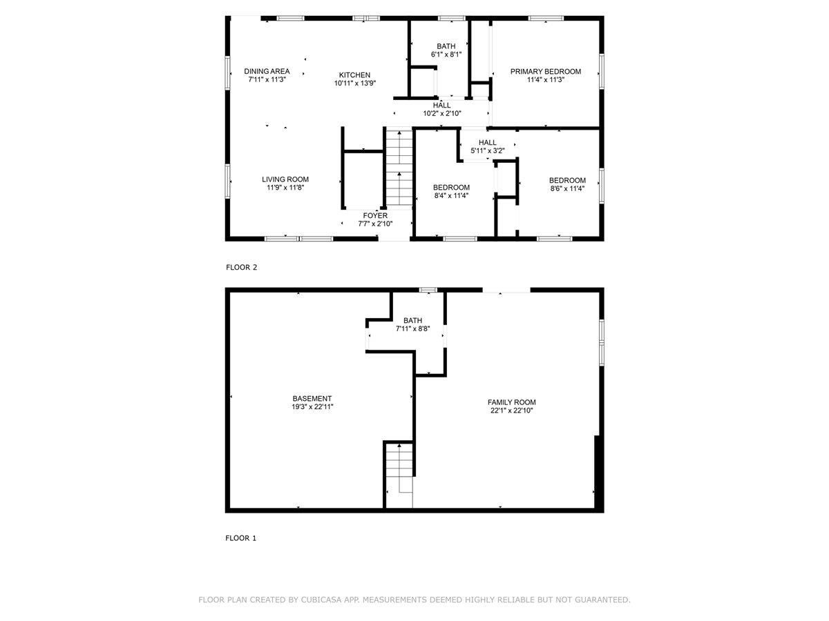 floor plans - both levels