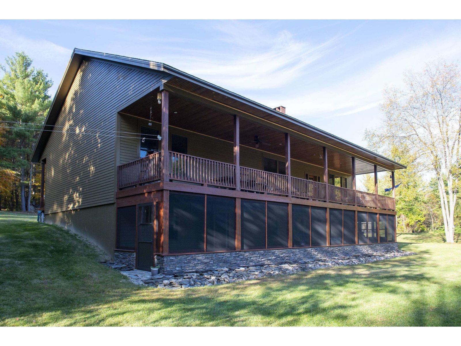 Twin Porches Facing Stiles Mountain