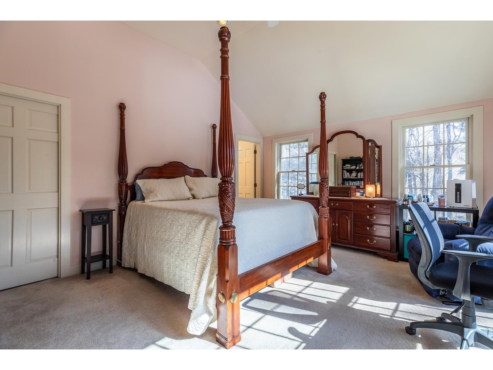 Primary bedroom bath with shower and steeping tub