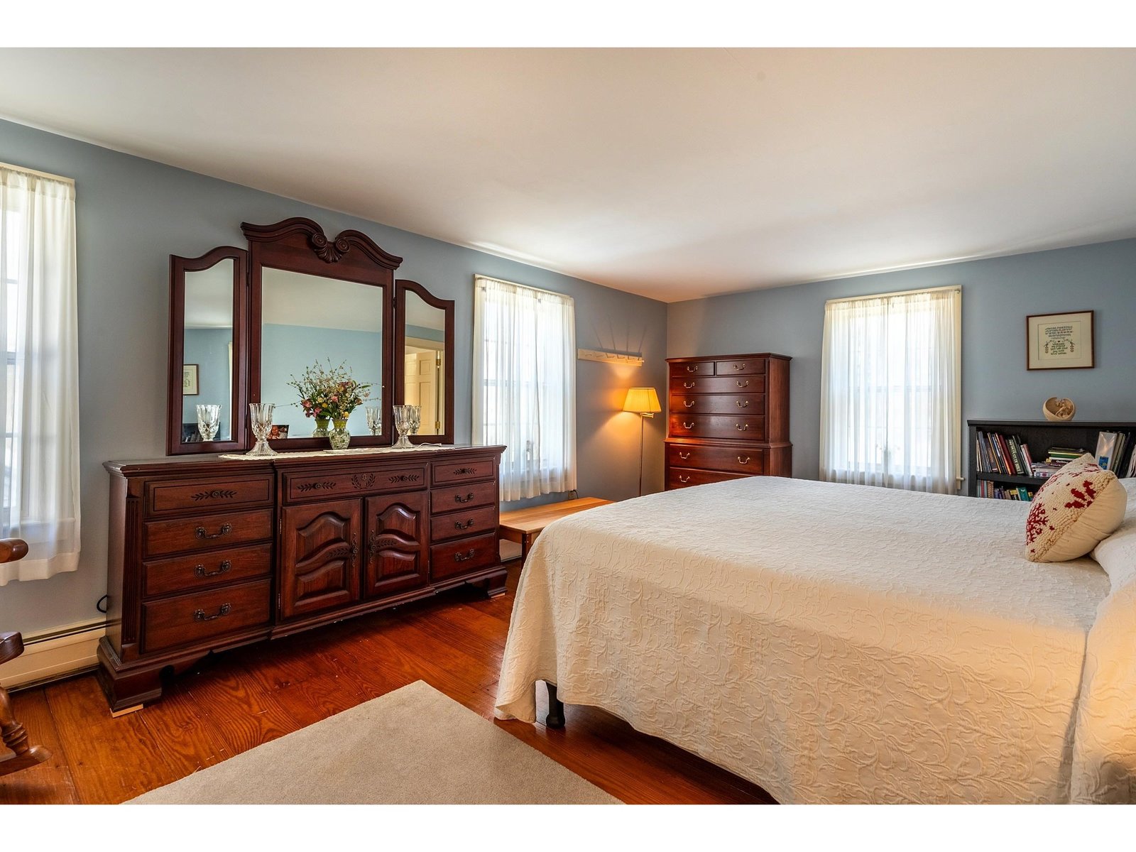 A second floor bedroom with shared bath