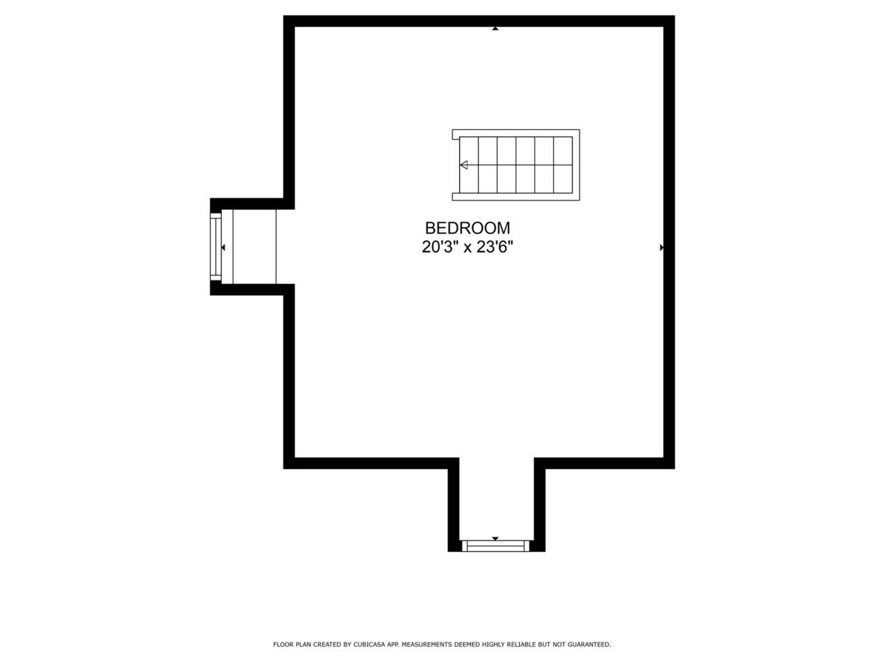 Unit B Second Level Floor Plan