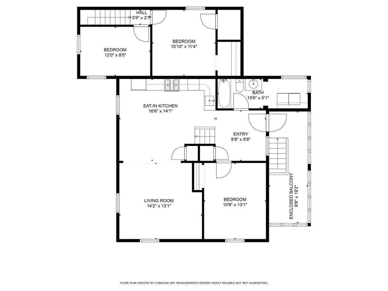 Unit B - 2-bedroom/1-bath