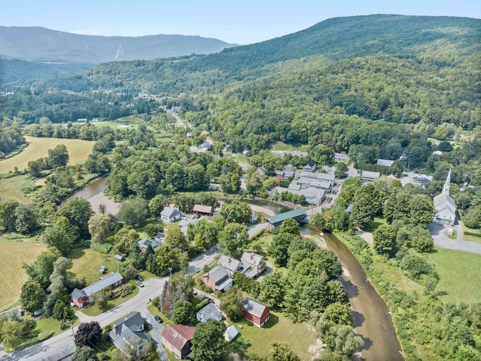 South Westerly View of Waitsfield Village