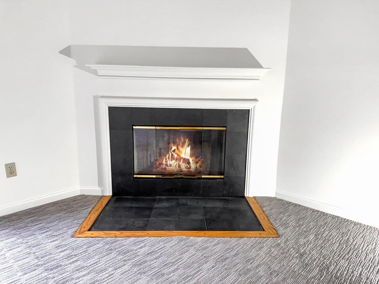 Wood-Burning Fireplace