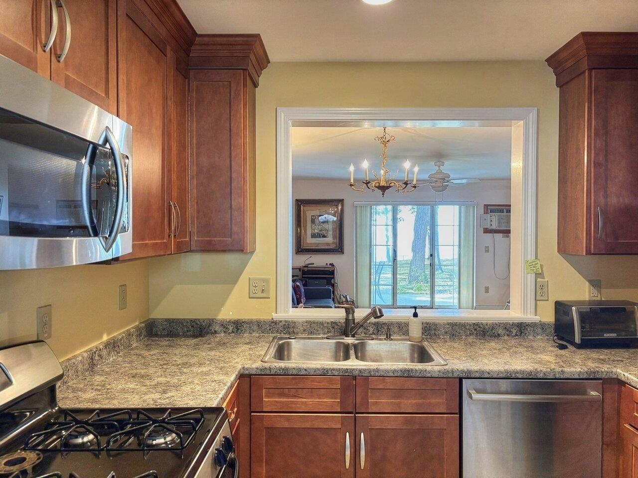 Kitchen Opens to Living Room