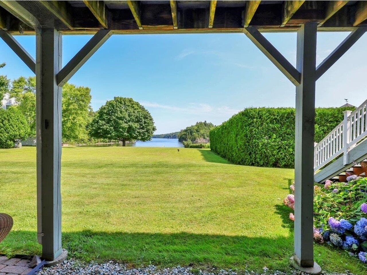 Lower level stone patio