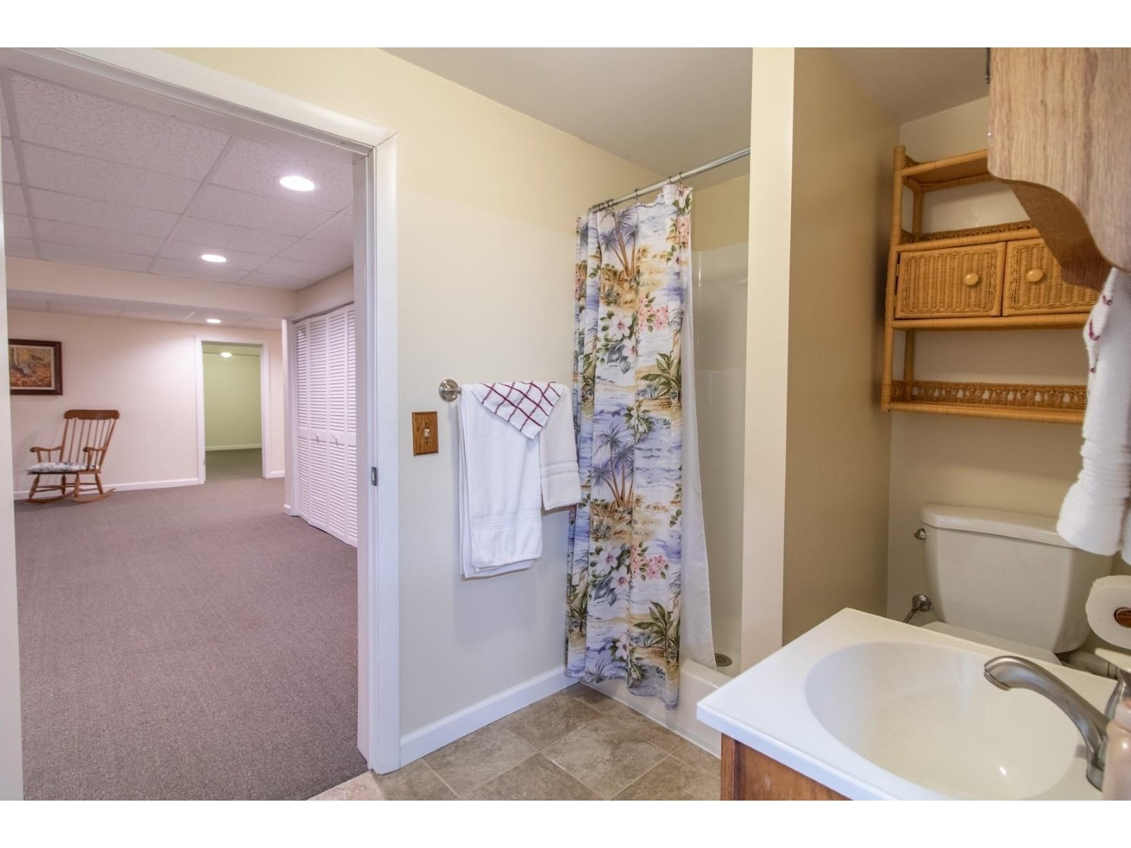 3/4 bath in basement