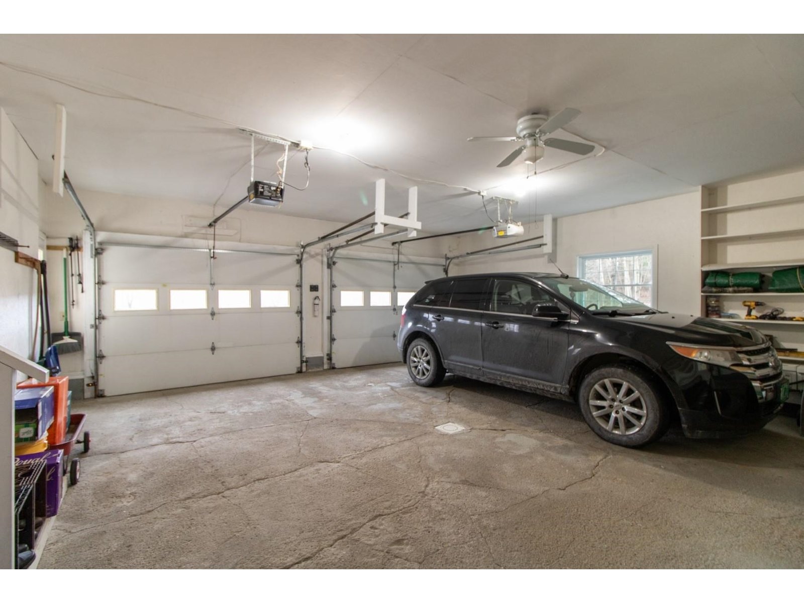 2 stall attached and heated garage