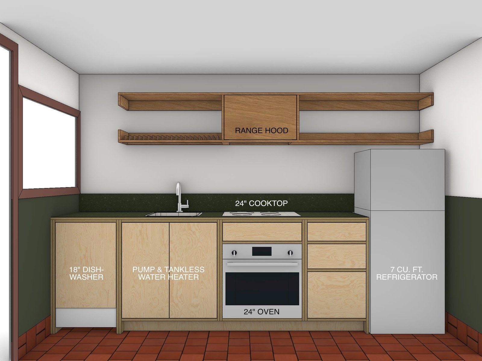 Proposed kitchen layout