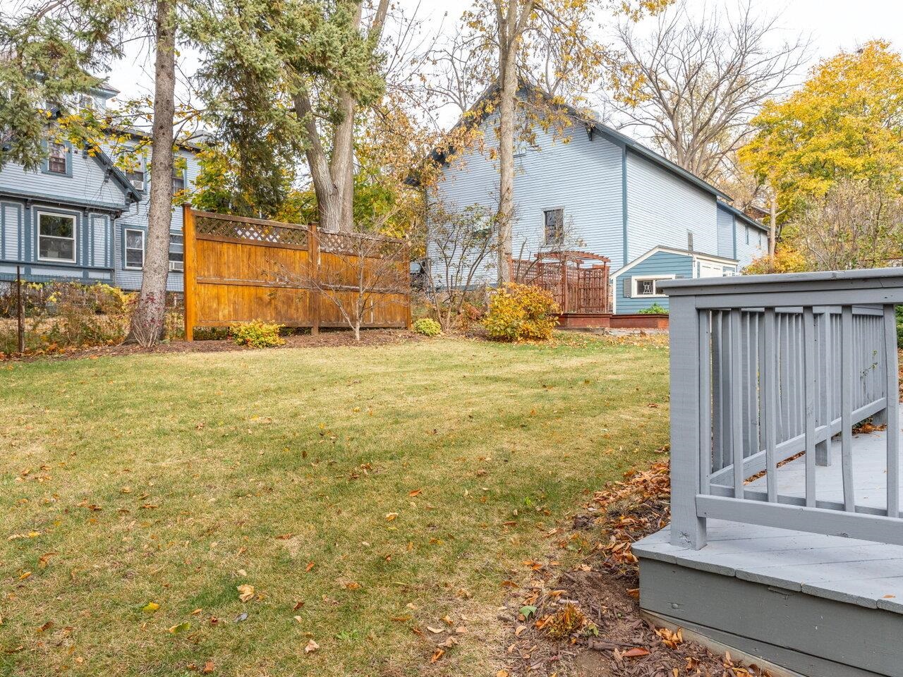 Nice, level backyard space