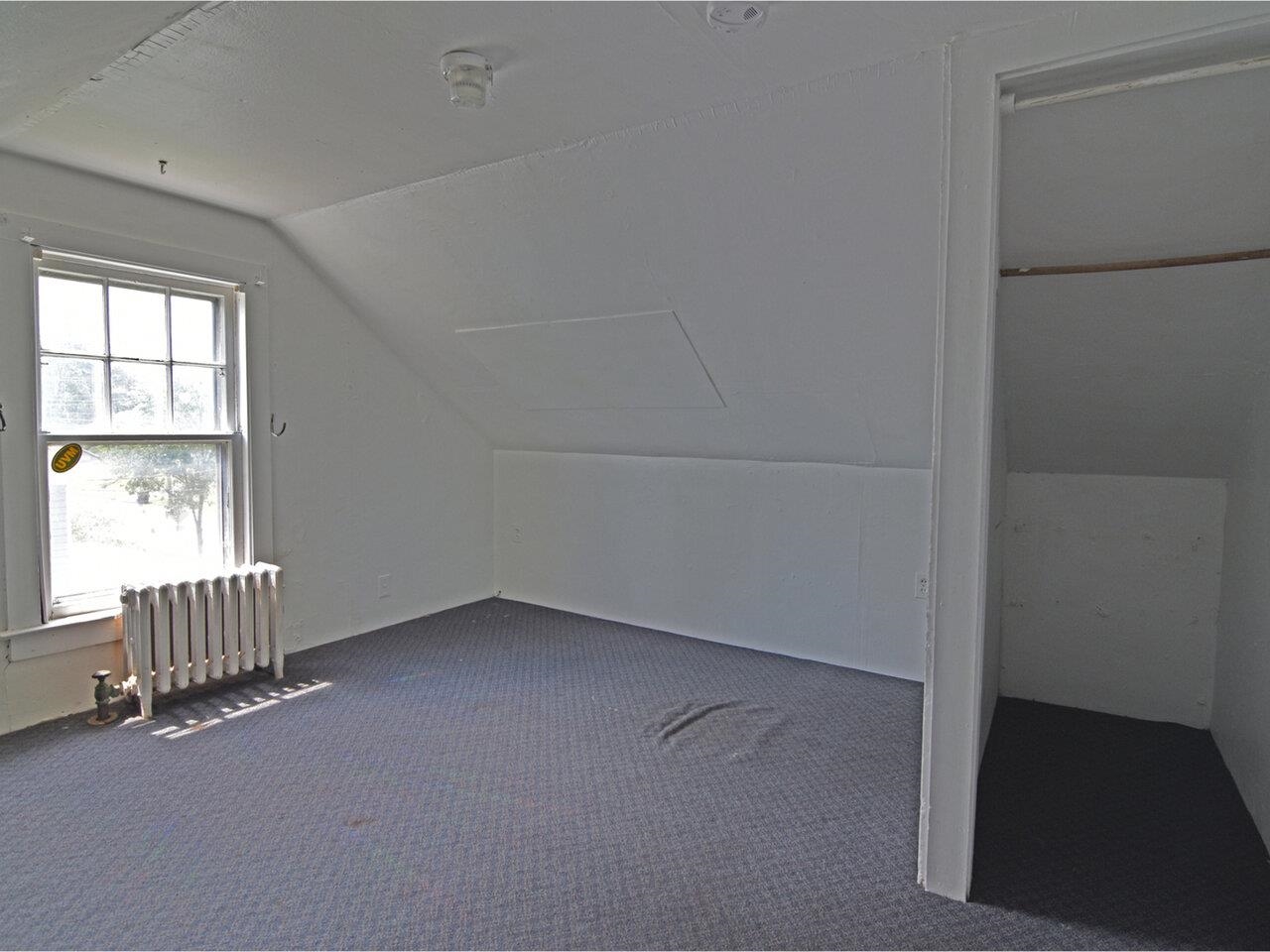 Attic with closet space