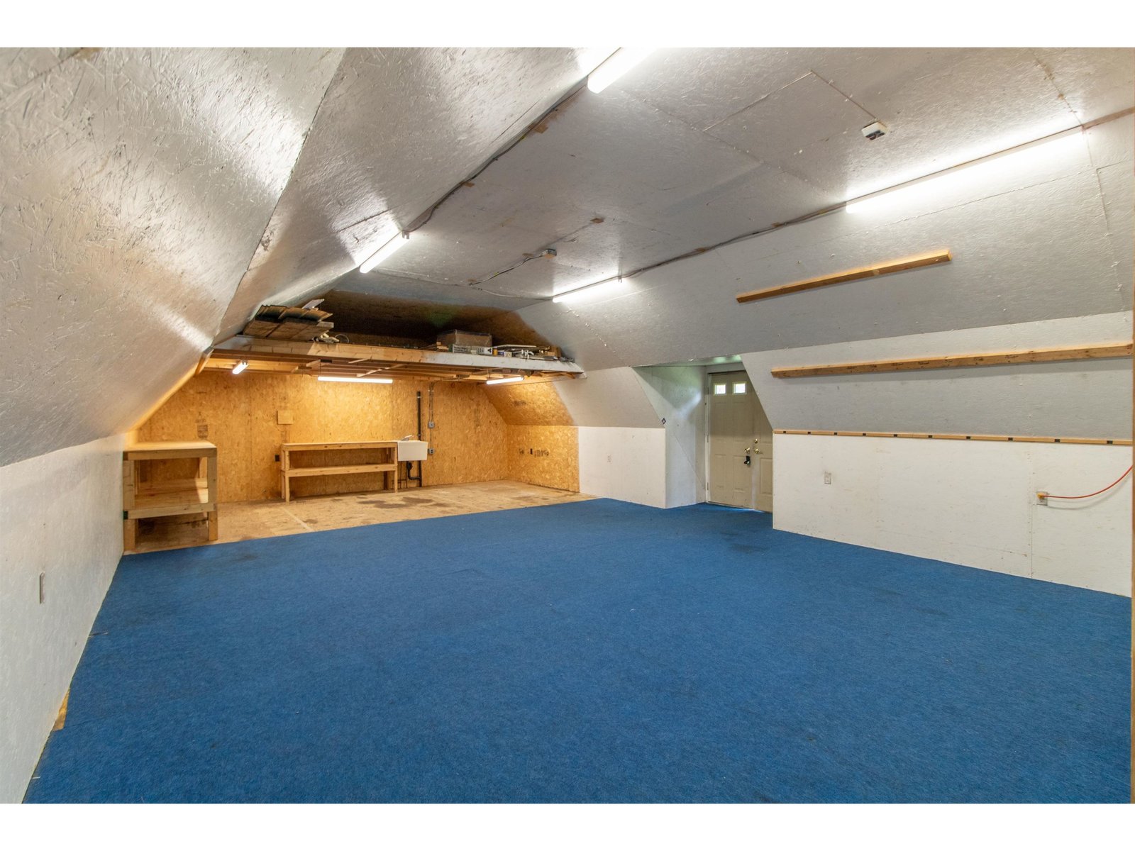 Upstairs garage interior