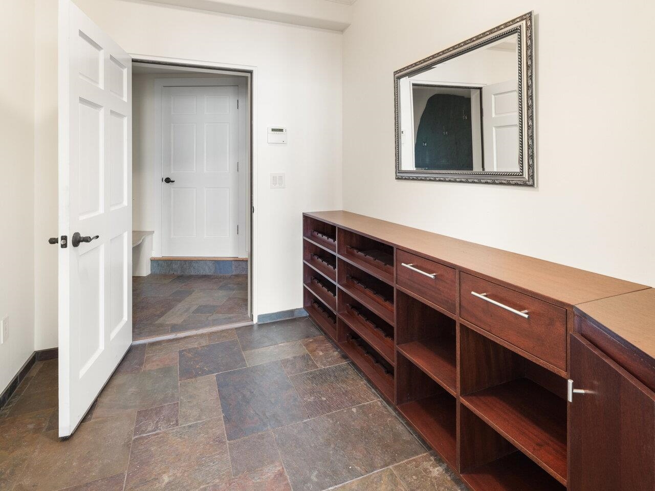 Clean & organized mudroom