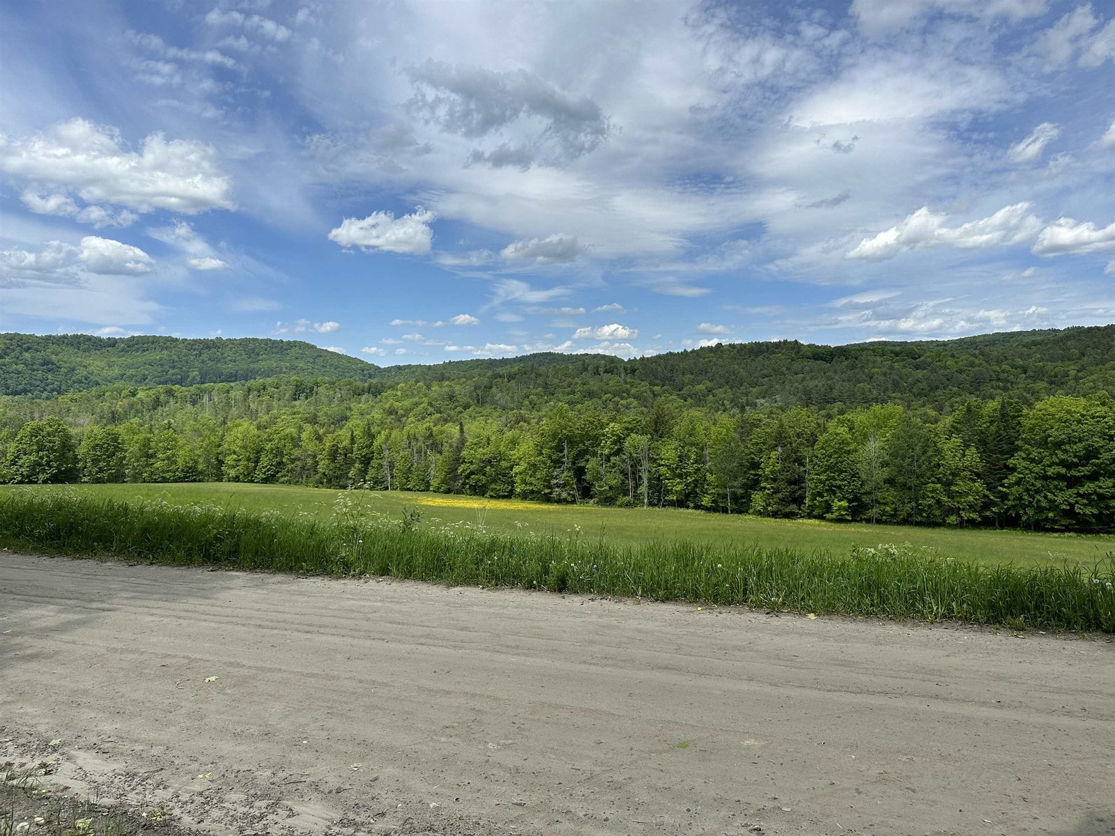 View of the field across from the land