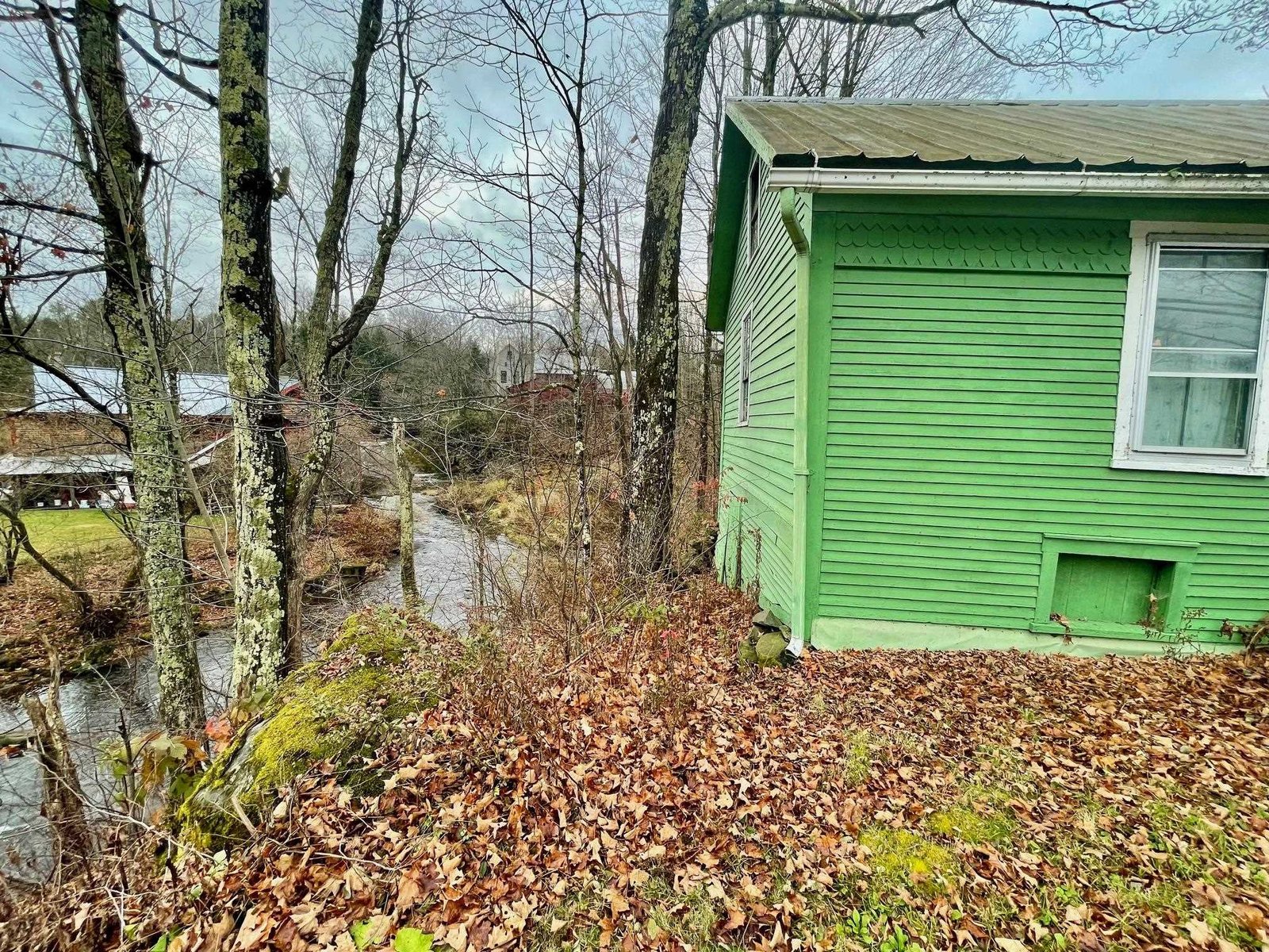 view of river from back or garage