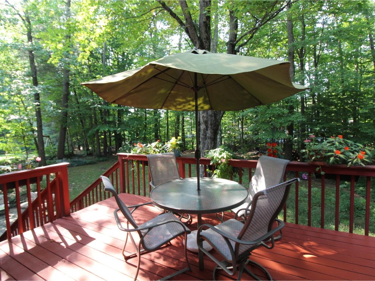 Freshly Painted Back Deck