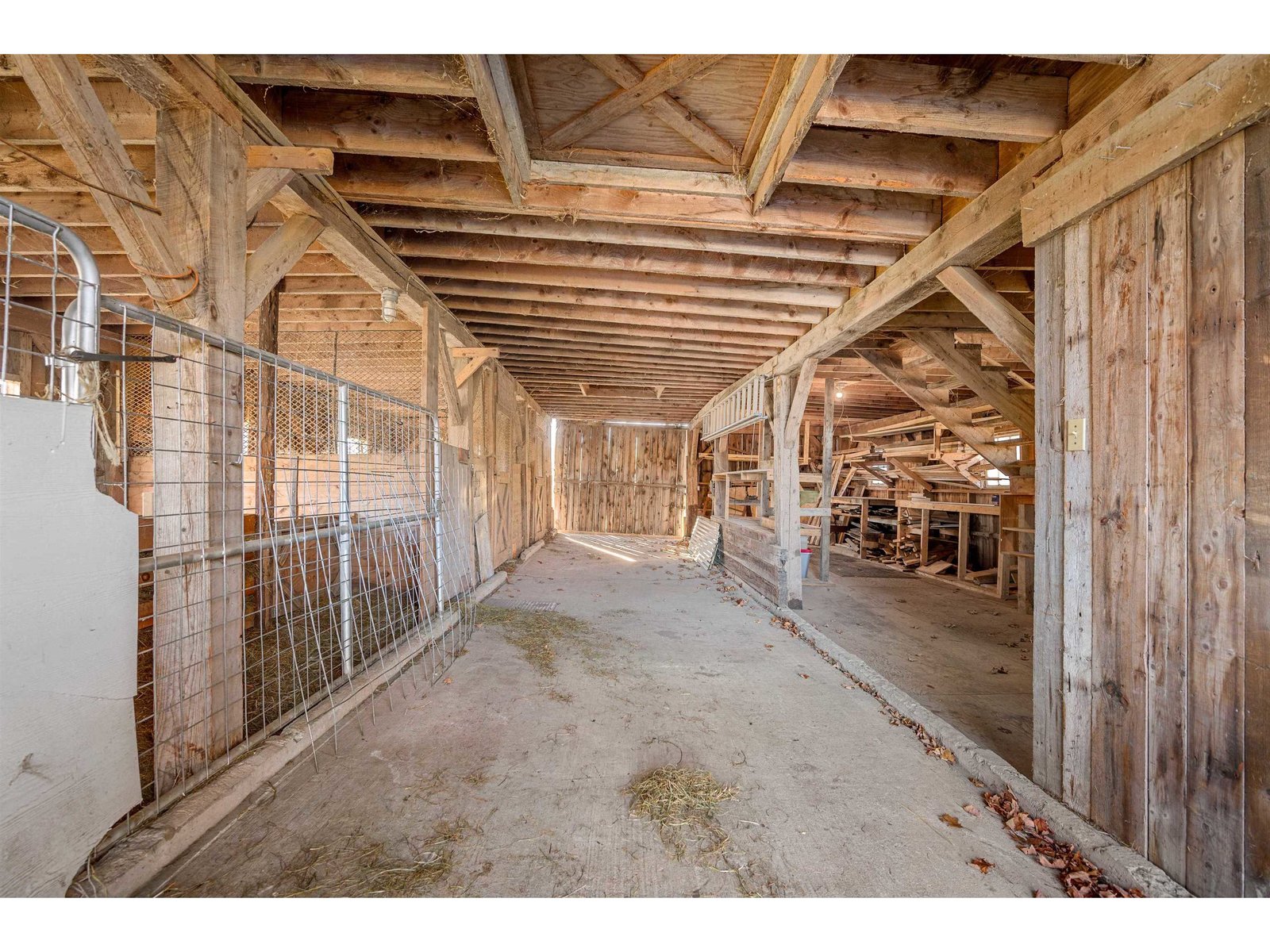 Barn with stalls