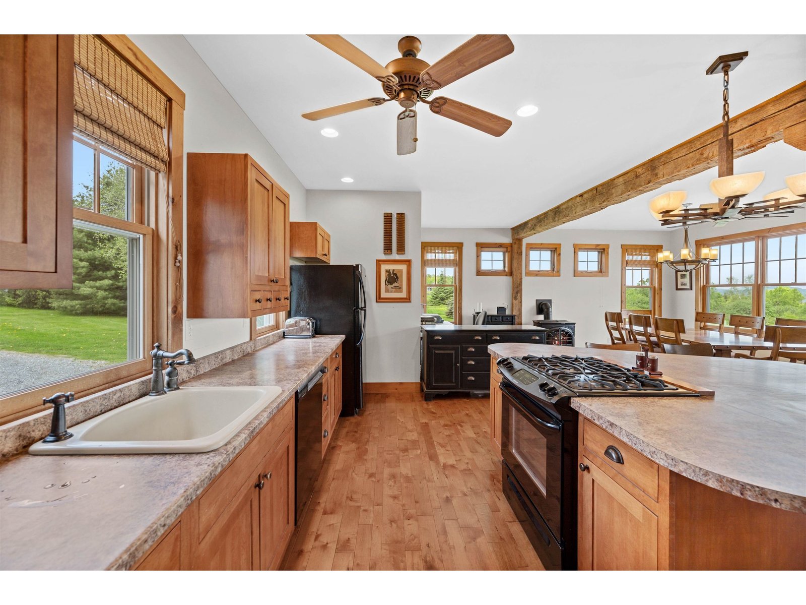 Large open kitchen