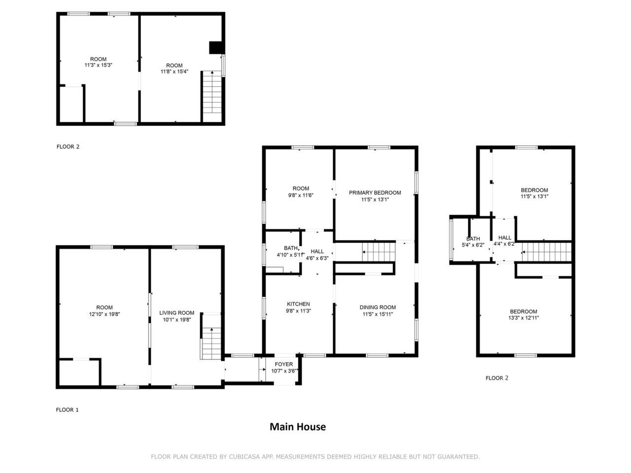 Floor Plan - Main House