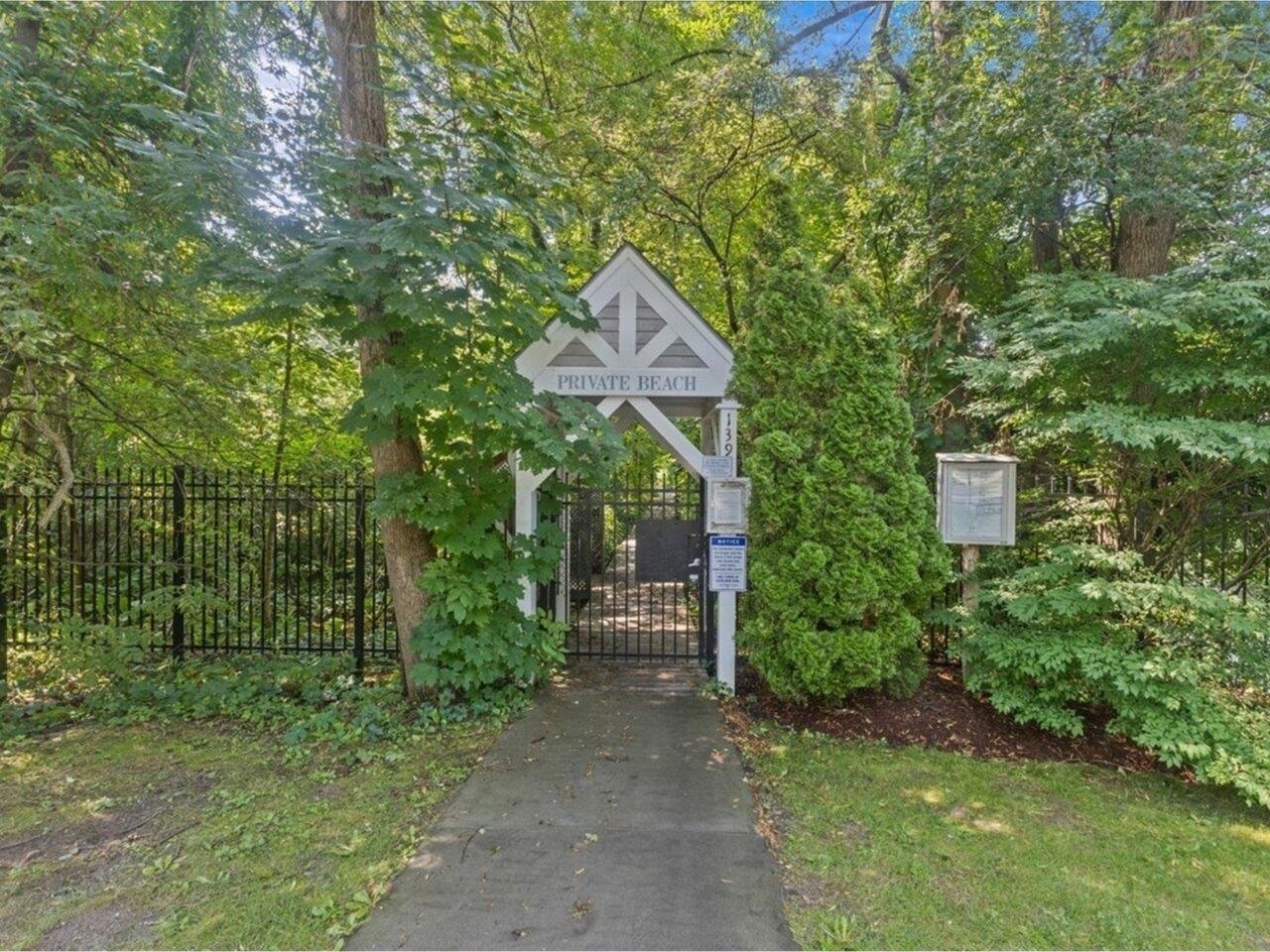 Entrance to Private Beach