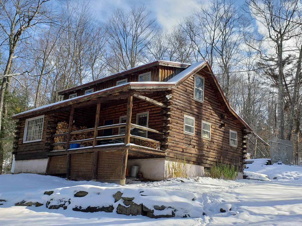 log cabin for sale vermont
