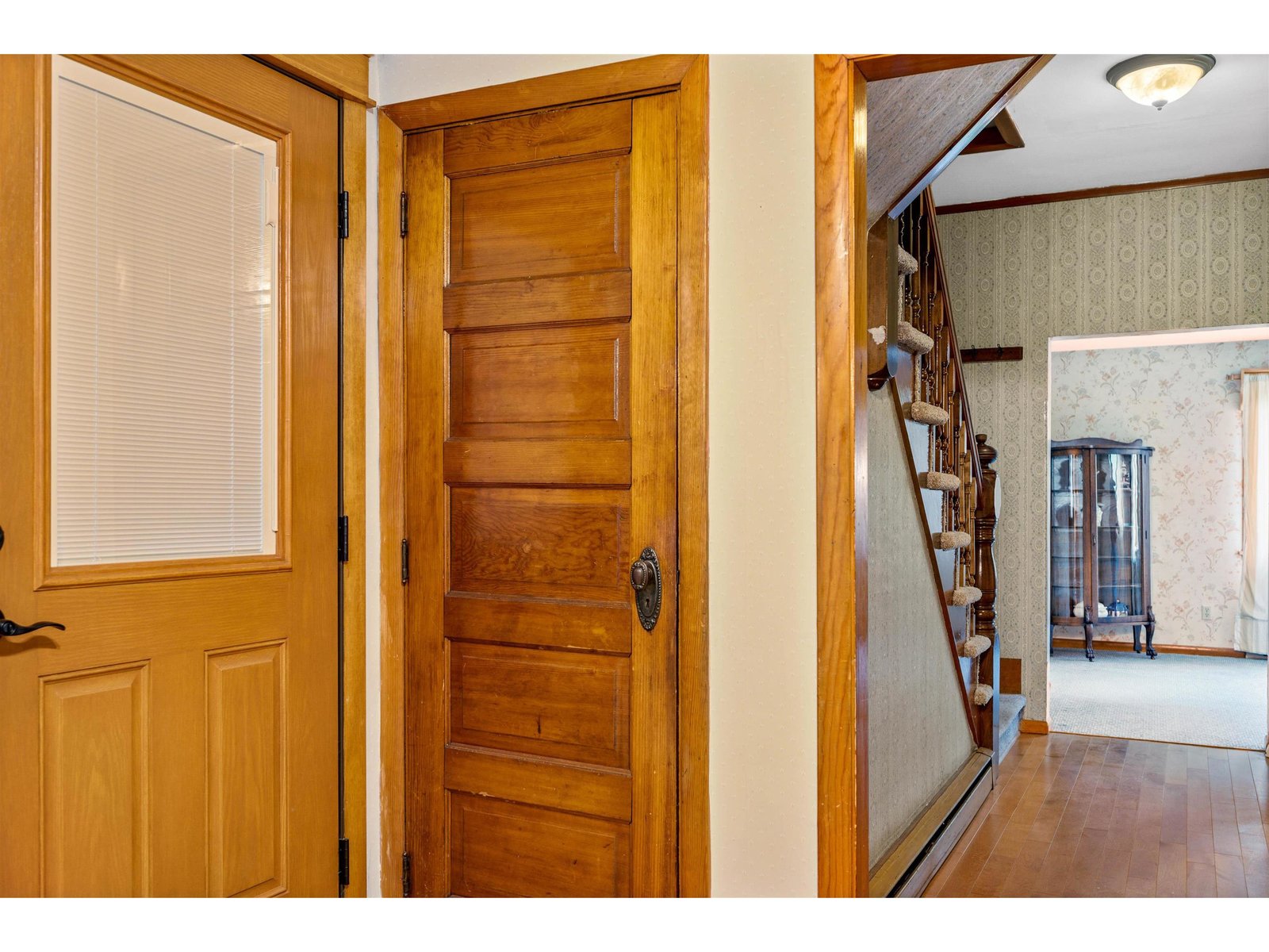 1st floor hallway and basement entrance