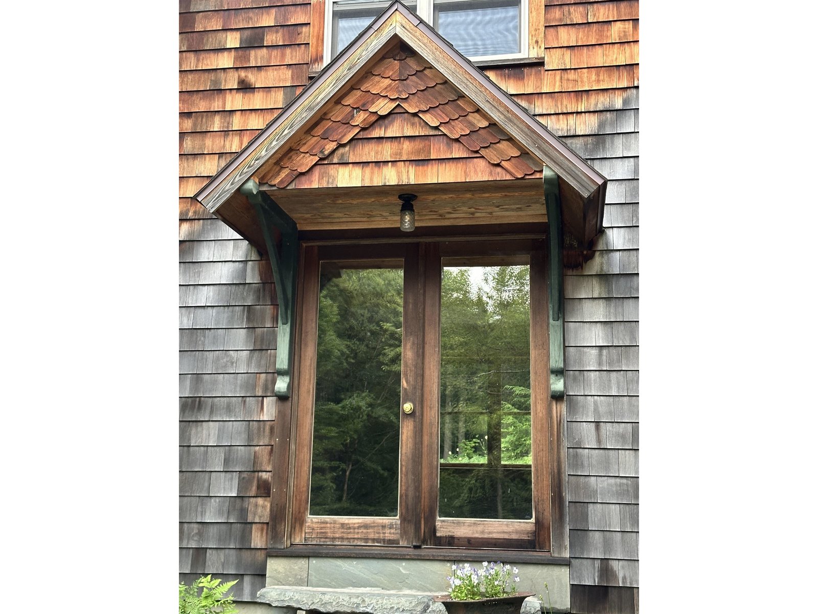 Trim detail over the mudroom entry