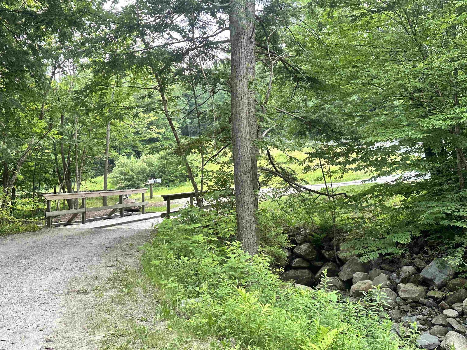 Bridge entrance to the Ox Bow on the Weston Andover Road