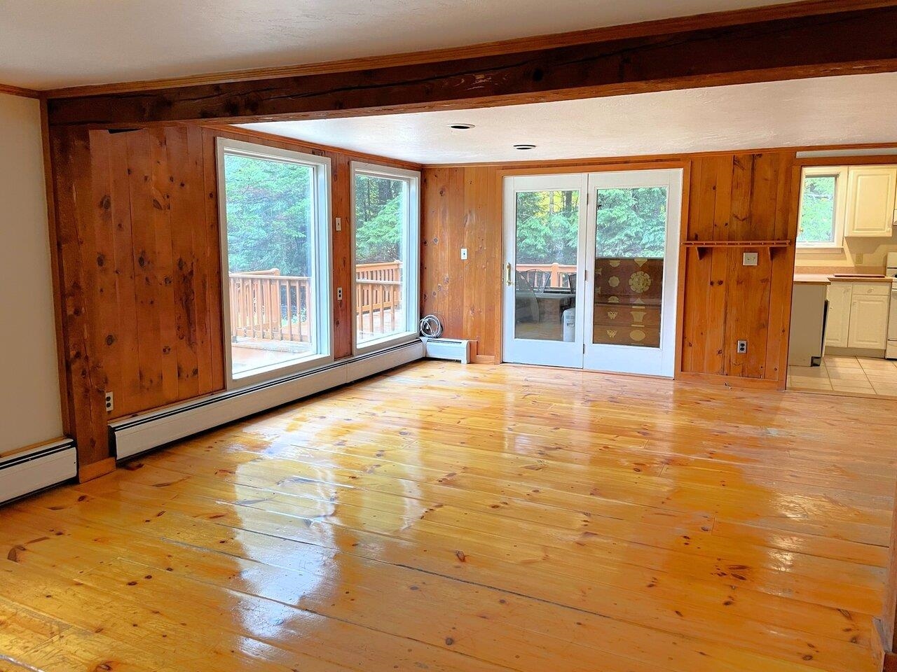 Wide plank pine floors!