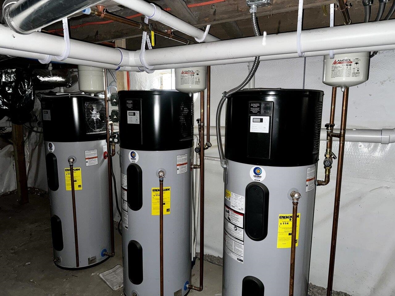 New water heaters