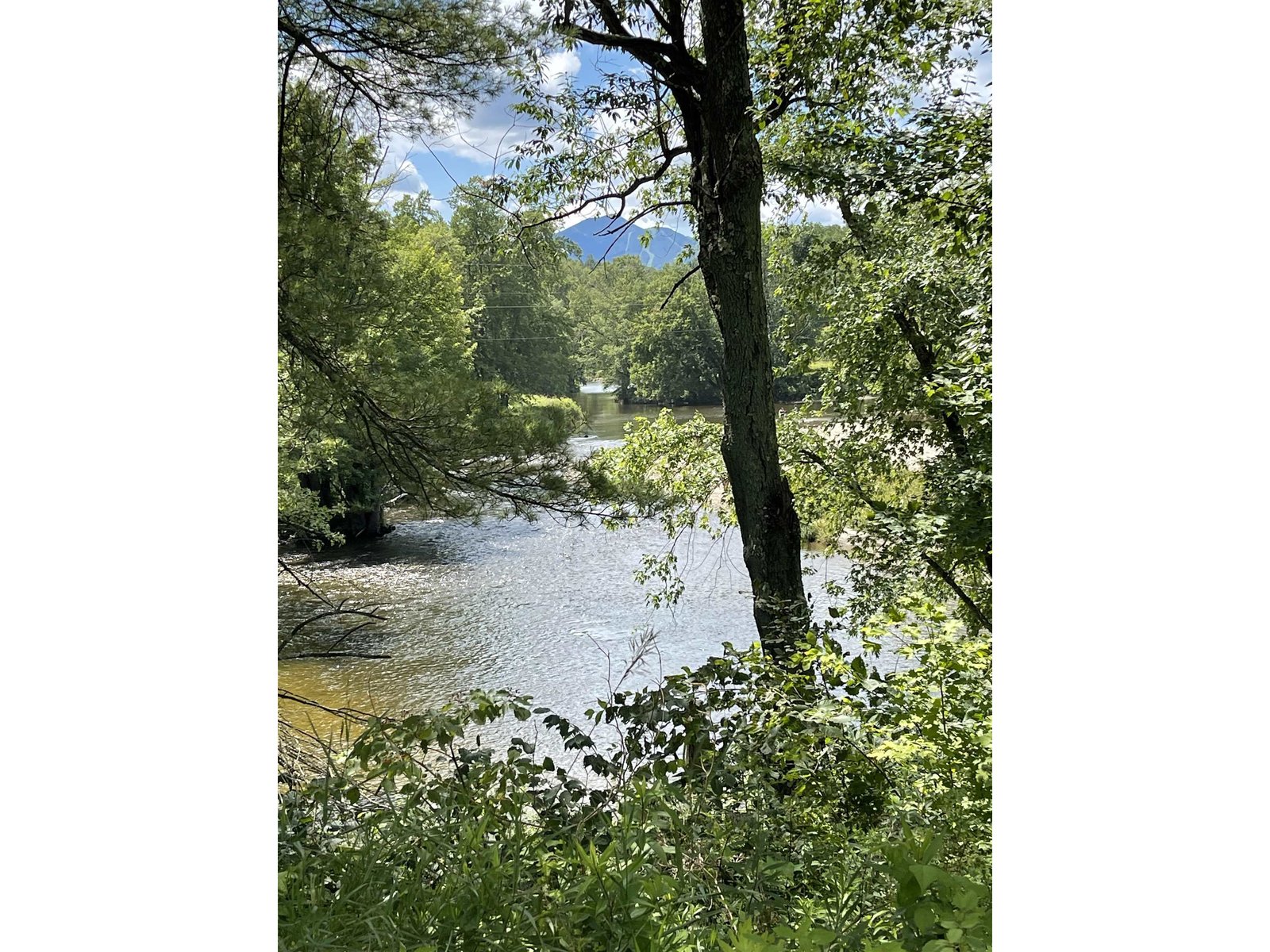 Swimming hole across the road.