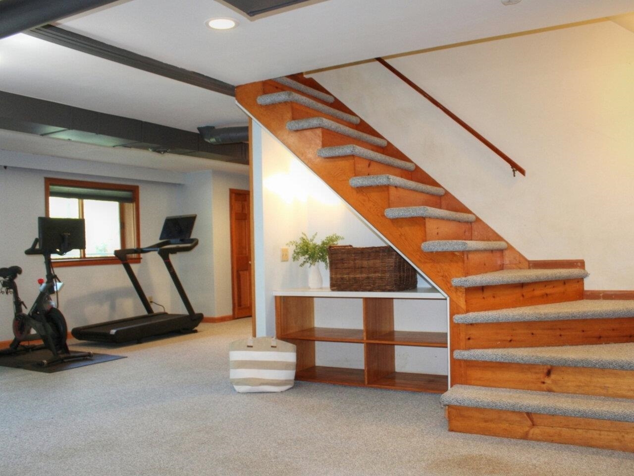 Stairs to lower level living