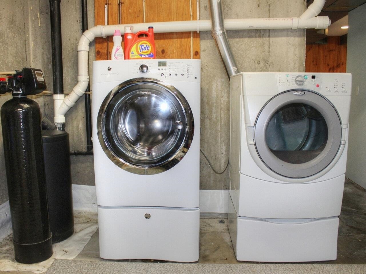 Laundry in lower level