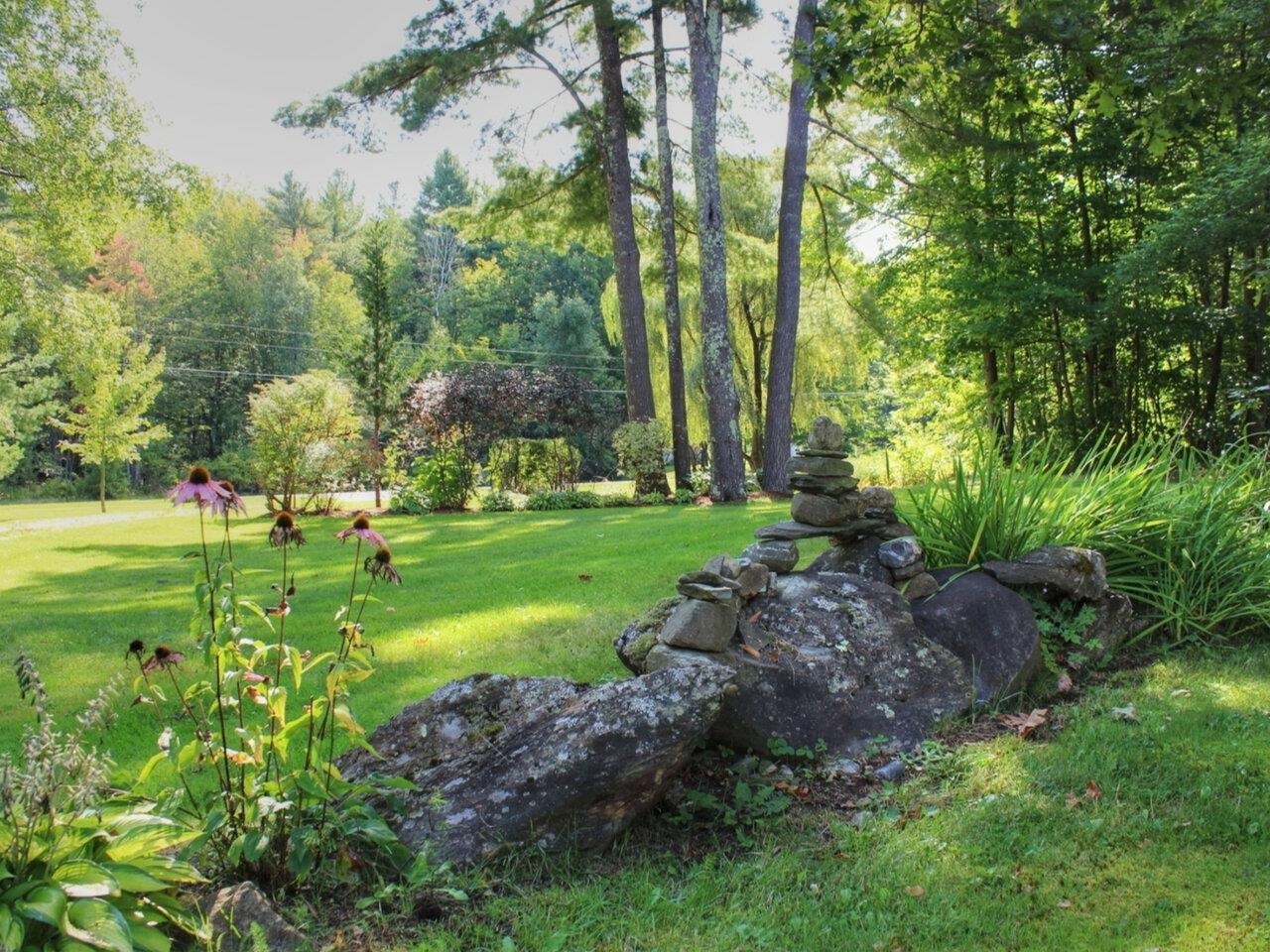 Perennial gardens abound