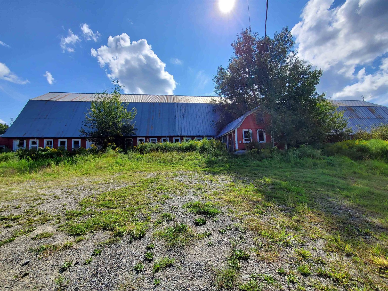 Front View of Barn