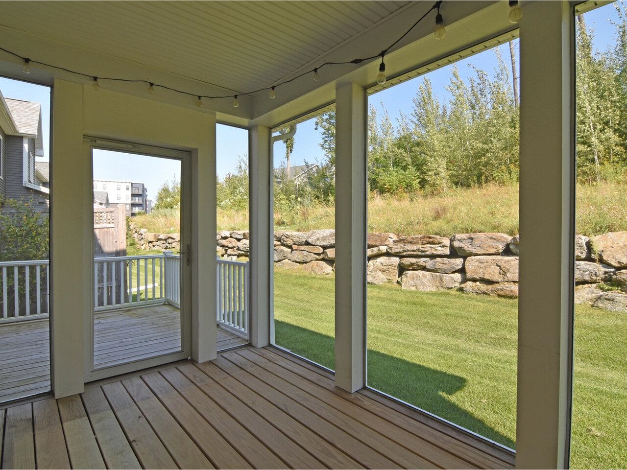 Private screened porch