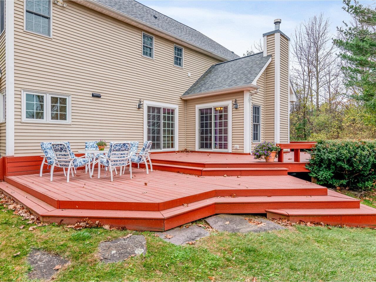 Large Tiered Back Deck