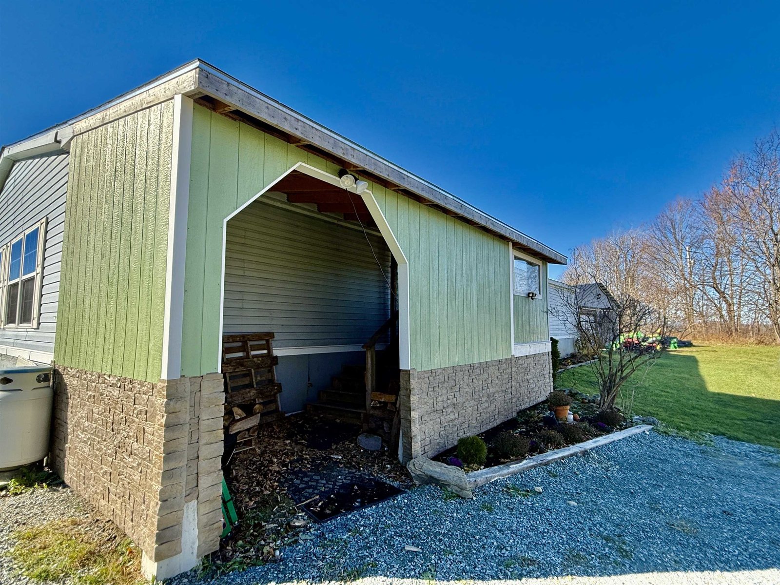 Enclosed Entry - Rear of the home