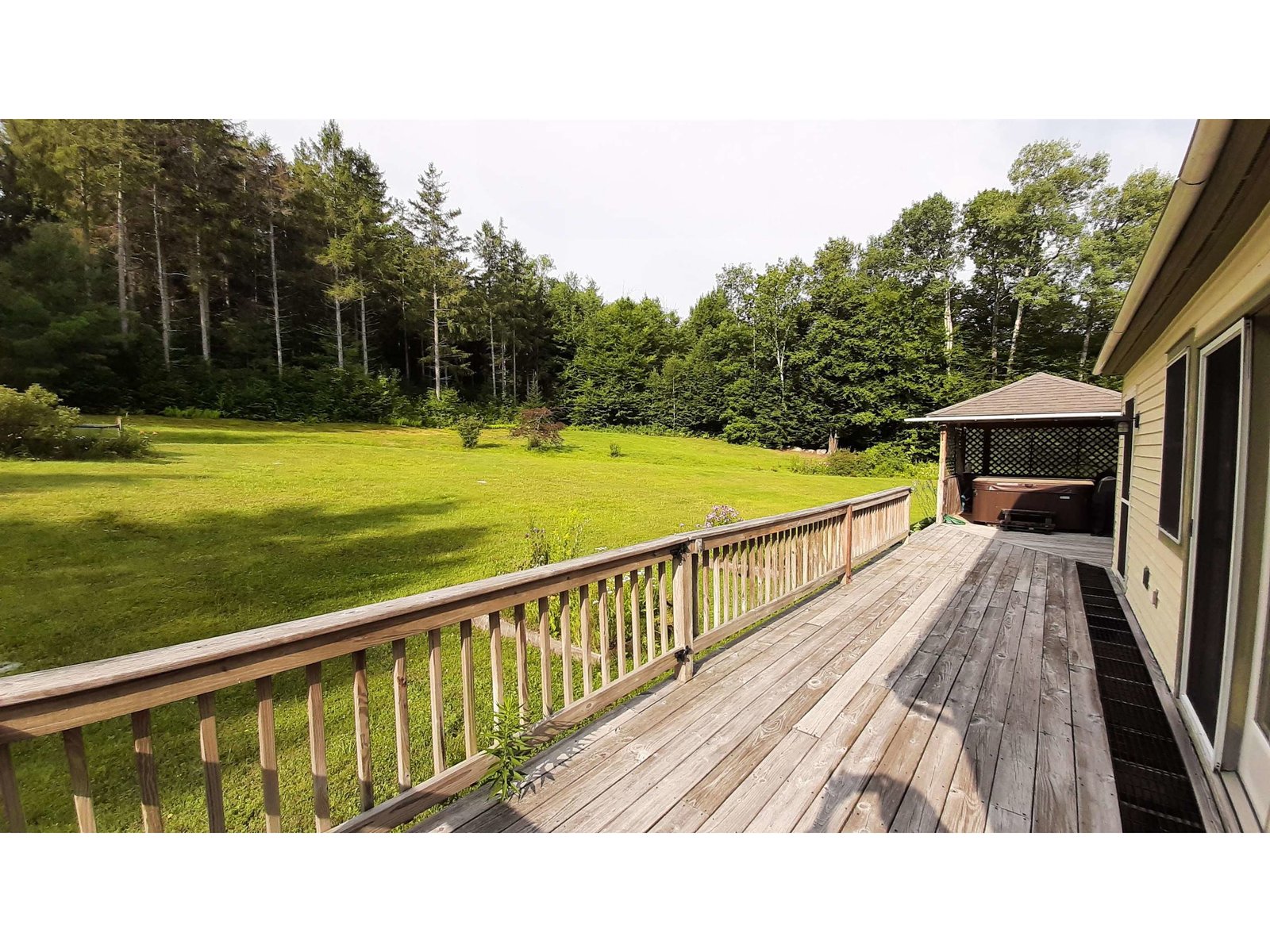 Back Deck with Hot Tub