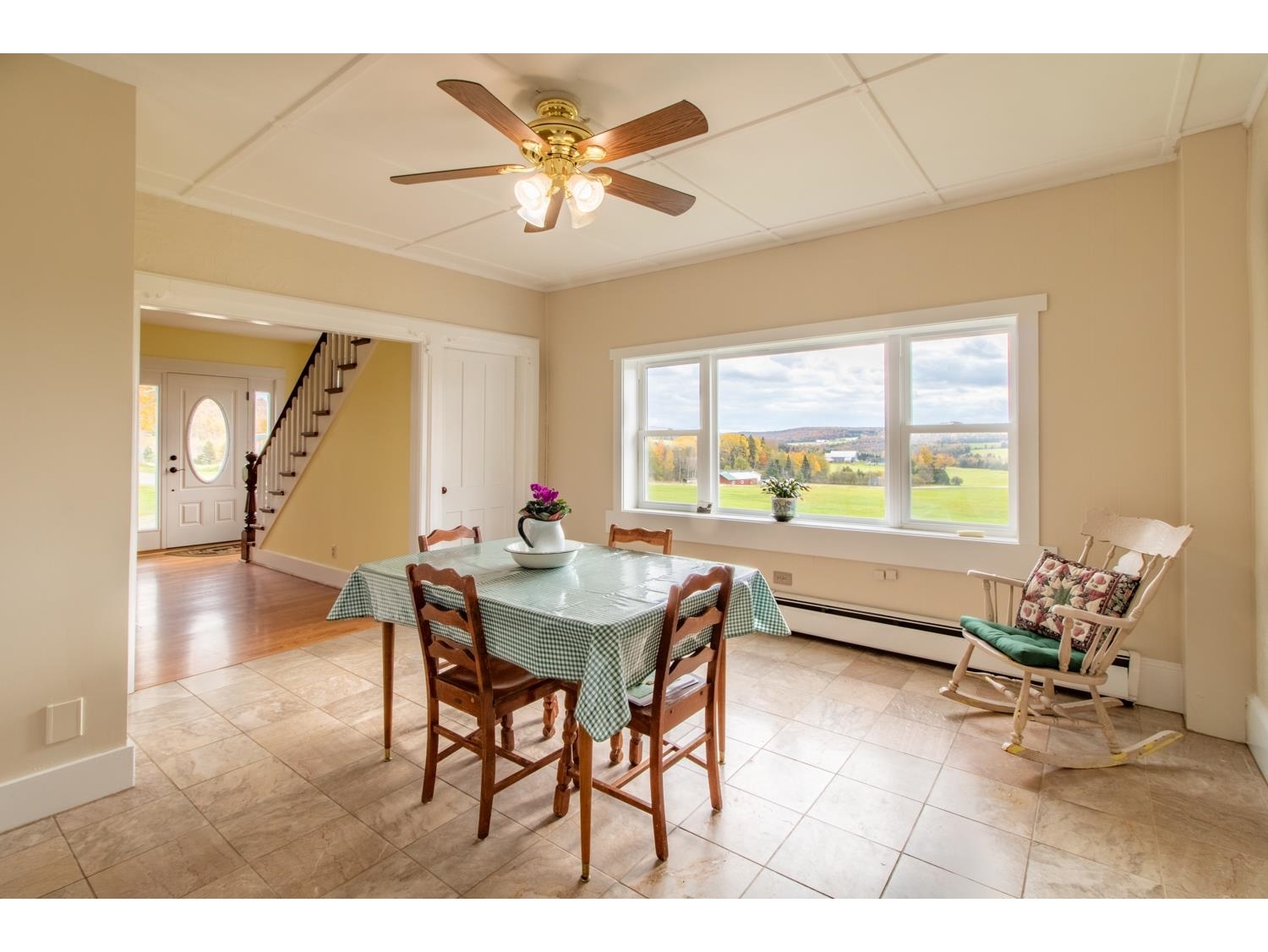 Dining area open to kitchen and living room