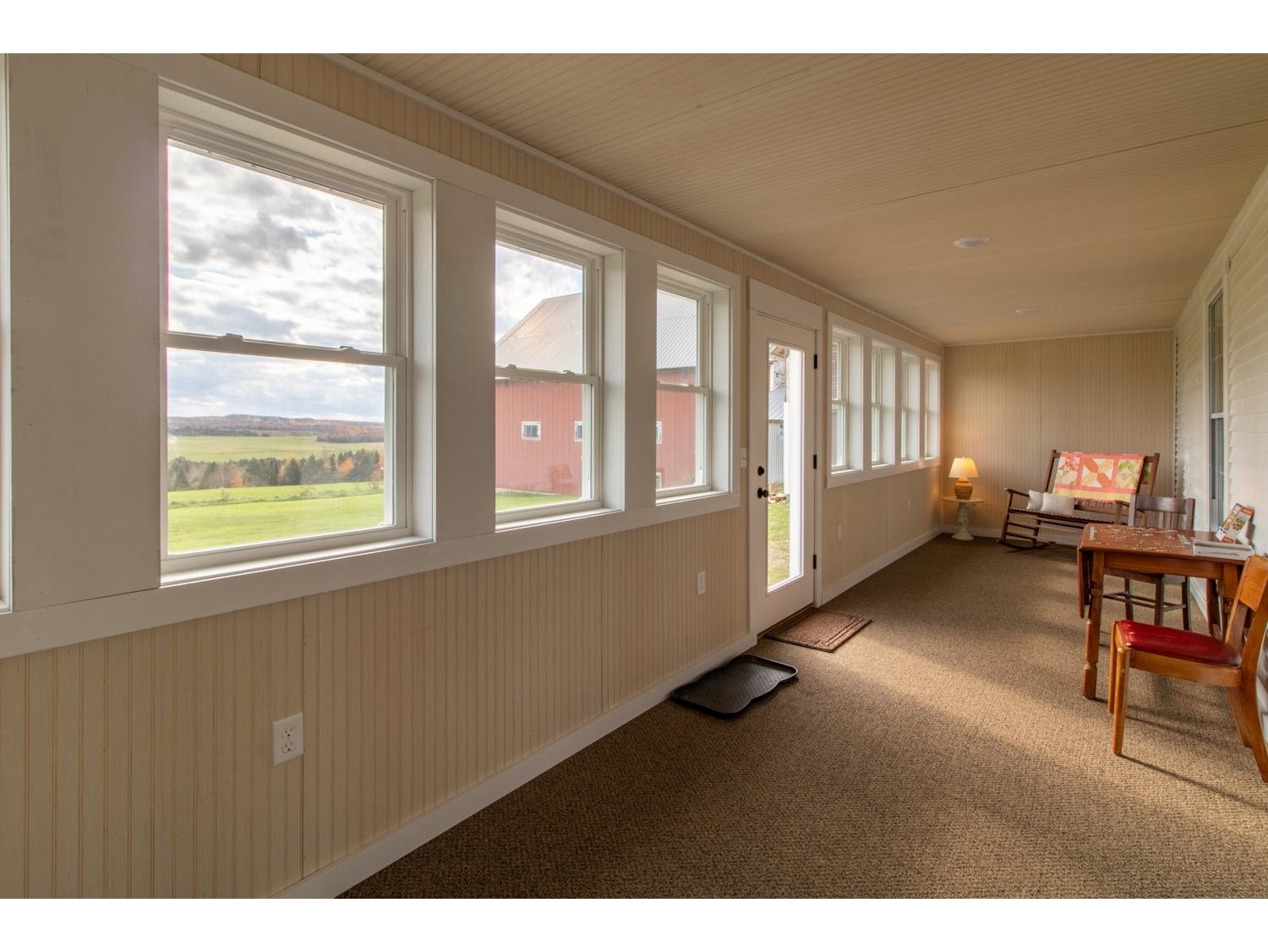 Rebuilt sunroom fully insulated