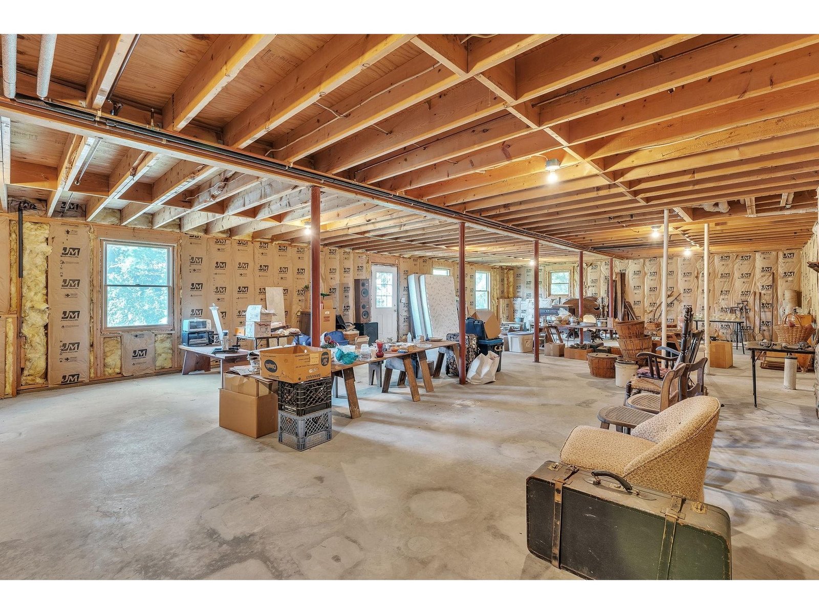 Walkout basement at driveway entrance