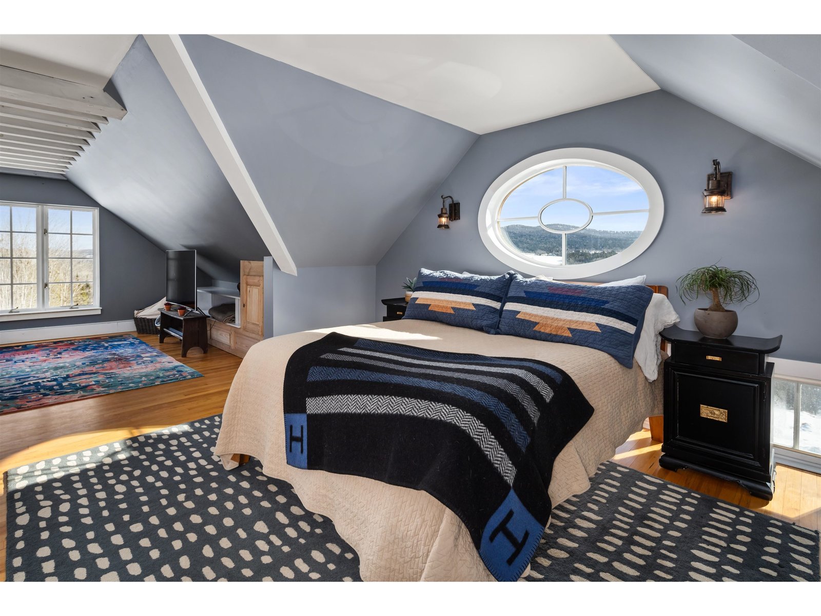 Bedroom area in the Carriage House