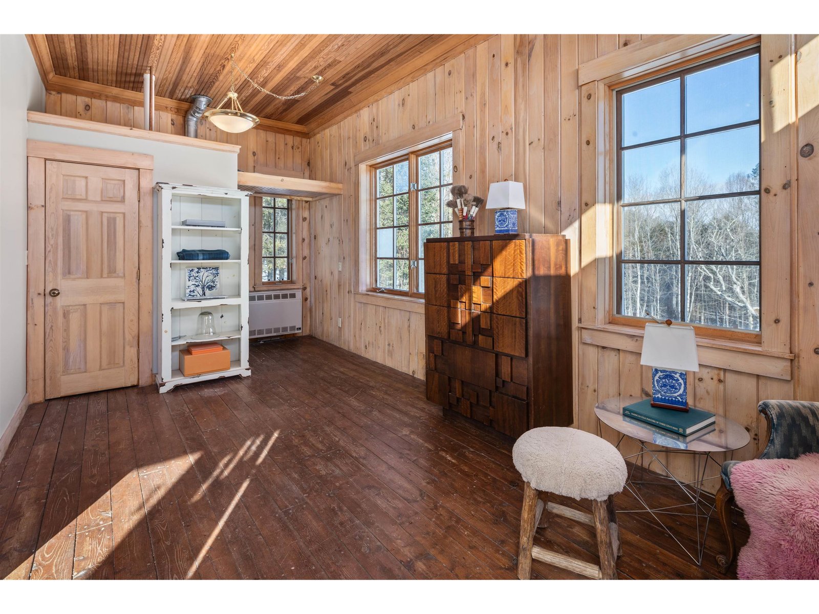 Artist's studio in the Carriage House