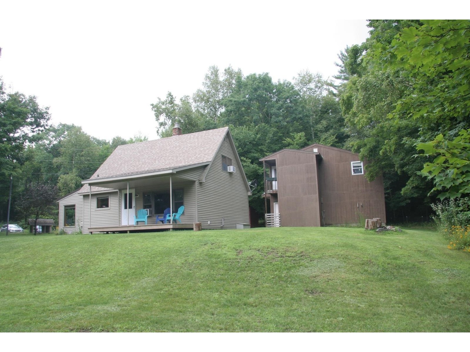 Front side of house and garage side