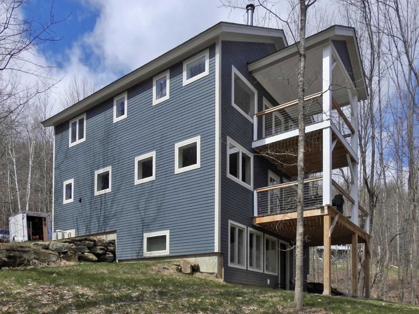 Exterior with porches