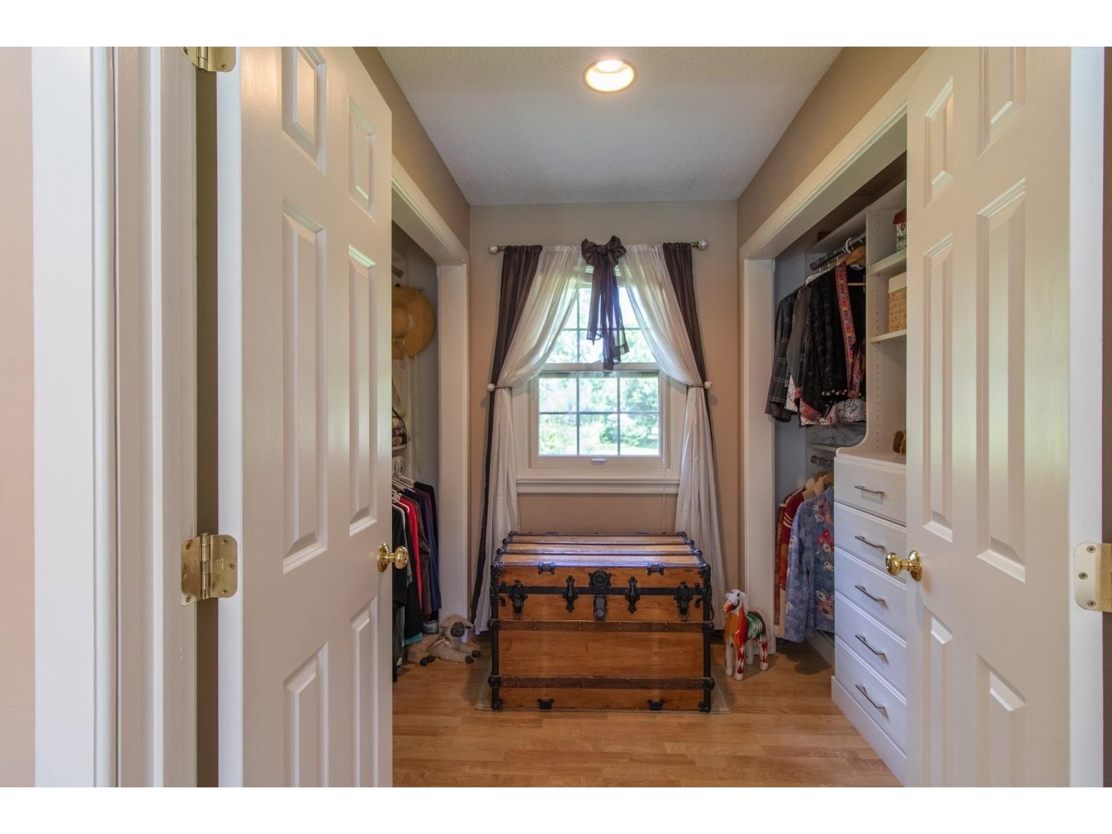 Main floor bedroom walk in closet